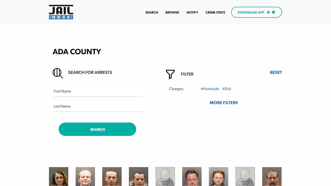 Ada County Jail Inmate Search and Mugshots | JailBase